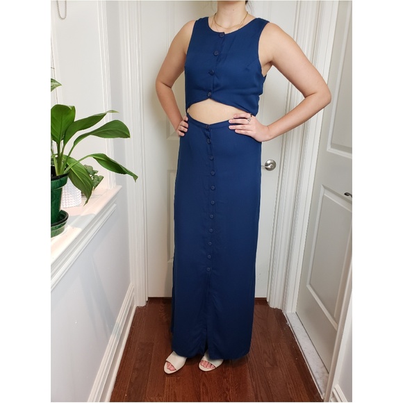 In God We Trust Dresses & Skirts - In God We Trust Cutout Button Down Maxi Dress